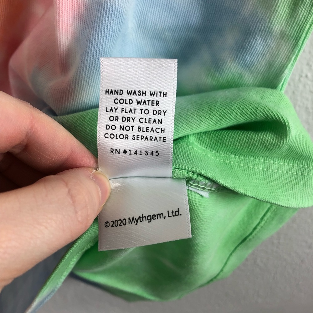 Daydreamer Led Zeppelin Icarus Tie Dye Tee in Faded Neon - Picture 7 of 10